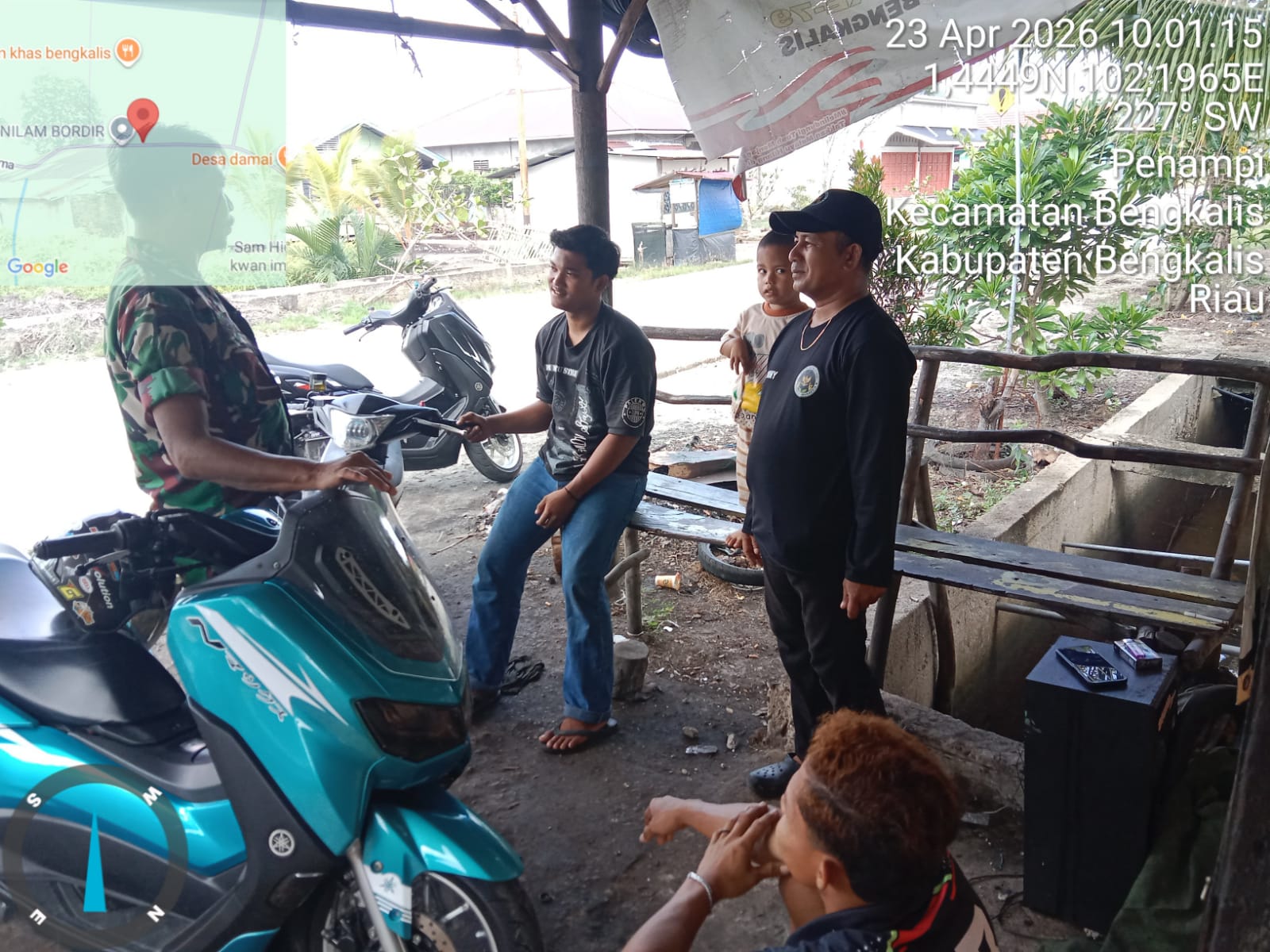 Kegiatan Komsos Yang Dilaksanakan Babinsa Sertu Amroni Dikampung Pancasila Di Kec. Bengkalis